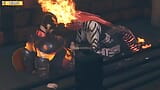 Hentai 3D (HS 35) - Red Captain America et un dragon de feu à forte poitrine snapshot 2