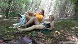 Two Czech grannies swap boyfriends and have fun in nature snapshot 12