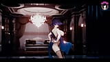 Sexy MILF mit riesigen Brüsten tanzt (3D HENTAI) snapshot 6