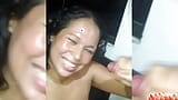 Big facial cumshot for Latina hotwife Deisy Yeraldine (Slow motion) snapshot 8