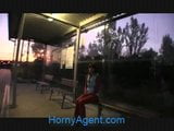 HornyAgent Lucy Gets my big cock in her behind the station snapshot 1