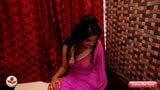 Susmita, sari violet, look snapshot 19