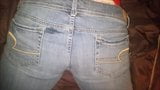 Blowing a load on her jeans snapshot 2