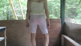 Spandex and visible panties.  VPL snapshot 2