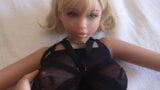 Tocando mi sexdoll, apretando sus grandes tetas, ella gime mucho snapshot 2