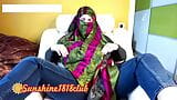 Musulmana araba bbw milf cam girl in hijab che scende nuda 02.14 - araba grandi tette in webcam snapshot 22