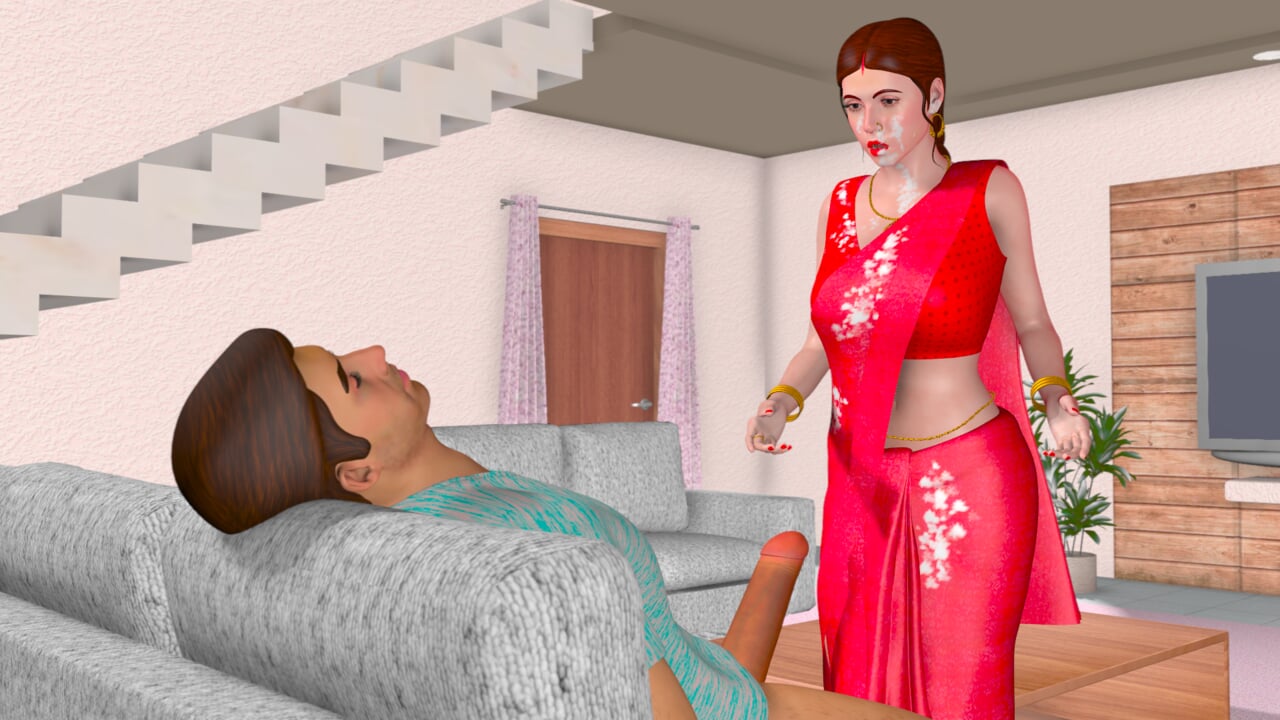Free watch & Download Pyasi Bhabi Indian 3D Porn Animation in Hindi - Devar Bhabi Sex