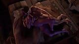 Purple Night Elf en Skyrim tiene anal lateral en la cama - parodia porno de Skyrim snapshot 13