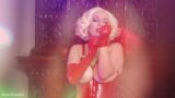 Червоні латексні гумові рукавички, еротичне відео фетиш-моделі Арії snapshot 8