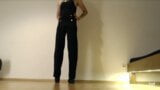 Sissy Bitch in black Buffalo Boots and Jumpsuit snapshot 2