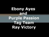 Чернокожая Ayes и Purple Passion Tag отмечают победу Team Team snapshot 1