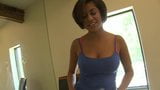 Short hair slut with natural boobs enjoys sixty-nine position snapshot 1