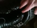 Cum shot on leather rock boots snapshot 5