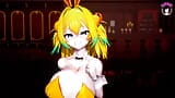 Traje de conejita sexy amarillo - Bailando (HENTAI 3D) snapshot 4