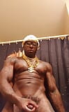 Tall Dark Chocolate Muscles Tattoos Hairy BBC Hallelujah Johnson Masturbating snapshot 8