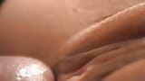 The cream flows out of the pussy with labia like the petals of a flower. snapshot 2