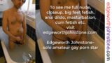 Edgeworth Johnstone - bain dans un string noir - un mec gay sexy se baigne dans une baignoire - mignonne et mince, dilf taquine snapshot 16