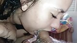 CLOSE UP hot and wet blowjob with the bitch bubbling her delicious drool snapshot 3