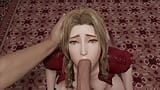 Aerith heerlijke hete pijpbeurt (mooi meisje blonde pijpbeurt grote pik, Final Fantasy 3D Hentai porno) gamingarzia snapshot 16