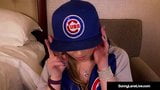 Sunny Lane Loves The Chicago Cubs & Her Wet Pussy! snapshot 3