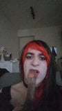 Dildoing deepthroat by PunkyGwen snapshot 2