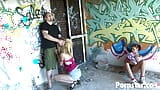 Blonde Eli Tetona Sucks and Rides Dick in Abandoned Place snapshot 3