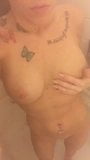 Tattooed beauty showers snapshot 5