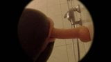 Keyholeboy - john holmes bathroom session in latex catsuit snapshot 9