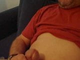 Bear summing on his  belly snapshot 1