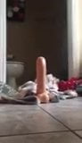 Thick blonde rides 12 inch dildo snapshot 1