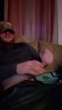 Ginger redneck stroking on the couch snapshot 1