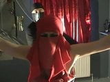 Back flogging in backless dress while bound snapshot 1