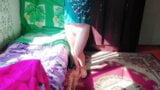 Green Sexy Mini House Dress Shemale Big Butt Sissy Trap Big Ass Tranny Booty Crossdresser Lady Boy Femboy Cute MTF snapshot 11