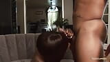 After splitting her big ass with his BBC the guy splashed all over it snapshot 4