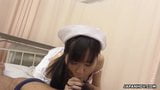 Japanese nurse, Miyuki Ojima sucks dick, uncensored snapshot 3