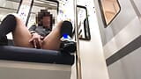 Masturbation on the train. A cute woman who can't stand it and does naughty things in hiding. snapshot 12