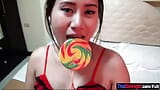 Fully pregnant Thai amateur POV blowjob and fucked deep homemade sex video snapshot 5