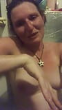 A video I sent to a mega meaty man from PoF whilst sweating my sexy perfect tits off in the bath snapshot 12