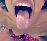 Uncut dick bust in black girls mouth snapshot 9