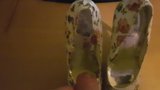 New floral platform high heels cummed snapshot 4