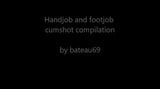 Handjob & footjob cumshot compilation part 1 of 2 snapshot 1