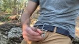 Jacking off my Big Cock in the Woods, in Public, talking too snapshot 6