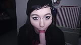 Slutty emo girl sloppy blowjob snapshot 8