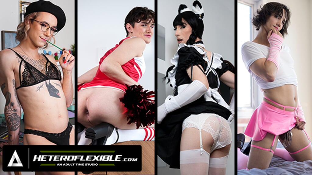 HETEROFLEXIBLE - KOMPILACJA FEMBOYISH! OSTRY SEKS, GŁĘBOKIE GARDŁO, DOGGYSTYLE, JAZDA KUTASEM I WIĘCEJ!