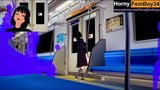 ワンパンチマン-欲求不満吹雪が電車の中でオナニー snapshot 7