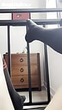 Caged Slave Girl in knee High Socks Rubs Feet Against Bars snapshot 7