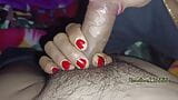 Lady Santa Claus memberikan blowjob air mani dalam mulut Merry Christmas snapshot 7