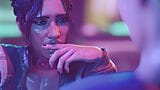 Cyberpunk 2077 - panam palmer geeft aftrekbeurt voor sperma (animatie met geluid) snapshot 5