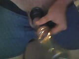 Cock With Rings And Sleeve Vacuum Milking Play With Juice Bottle snapshot 9