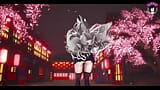 Azren Shinano - Thick Fox Girl Sexy Dance + Gradual Undressing (3D HENTAI) snapshot 2